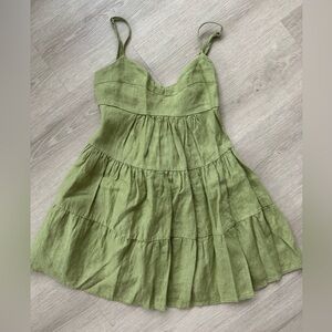 Green Babydoll Dress - Small